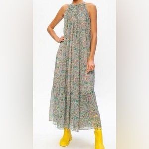 ALLSAINTS Roma Shahmina Paisley Maxi Dress